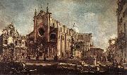 GUARDI, Francesco Campo Santi Giovanni e Paolo fh oil